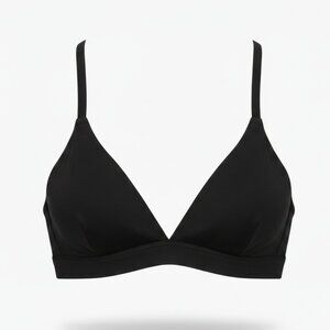 NWT SKIMS Fits Everybody Black Triangle Bralette Bra Size XXS Adjustable Straps